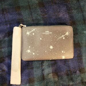 Coach Cosmos Corner-zip Wristlet